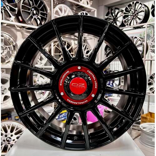 R1A 16 JANT 7 İNÇ ET35 5*100 67.1 OZ RACING BLACK JANT MODELİ