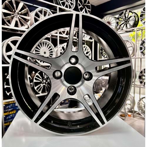 SONIC 14 JANT 6 İNÇ ET33 4*100 67.1 DEEP BLACK DİAMOND GLOSS JANT MODELİ - SNC-1082/2