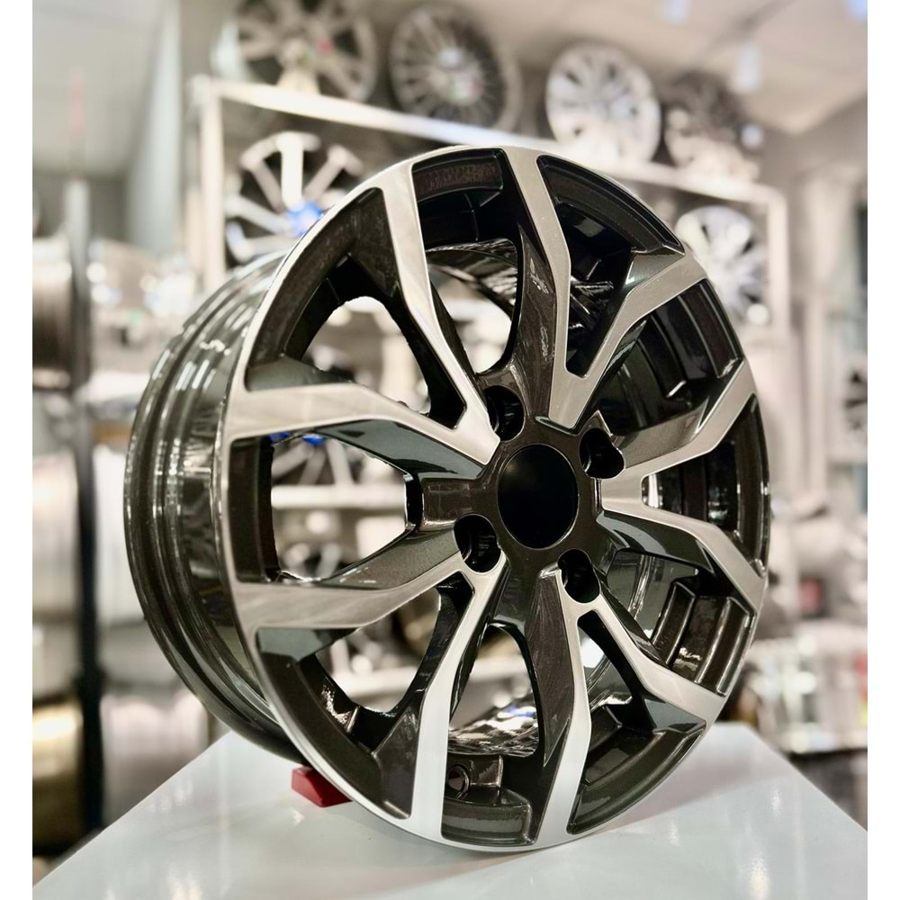 AGT 14 JANT 6 İNÇ ET35 4*108 64.40 GUN METAL DIAMOND JANT MODELİ