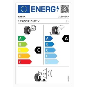 LASSA 195/50R15 82 V REVOLA (C-A-71) LASTİK 2025