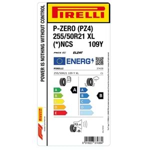 PİRELLİ 255/50R21 109Y XL (*)ncs elt S.C. BMW P-ZERO (PZ4) (A-B-72) LASTİK 2025