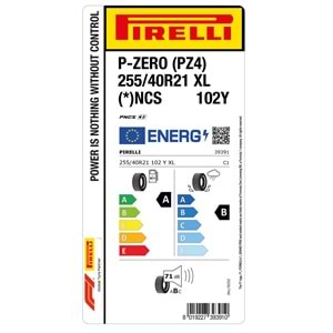 PİRELLİ 255/40R21 102Y XL (*)ncs S.C. BMW P-ZERO (PZ4) (A-B-71) LASTİK