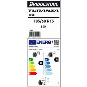 BRİDGESTONE 185/60R15 84 H T005 (B-A-70) LASTİK 2025