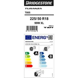 BRİDGESTONE 225/50R18 99W XL TURANZA 6 (B-A-69) LASTİK 2025