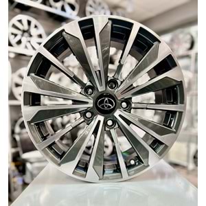 R1 16 JANT 7 İNÇ 5*114.3 60.1 TOYOTA COROLLA GUN METAL JANT MODELİ