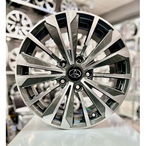 R1 16 JANT 7 İNÇ 5*114.3 60.1 TOYOTA COROLLA GUN METAL JANT MODELİ
