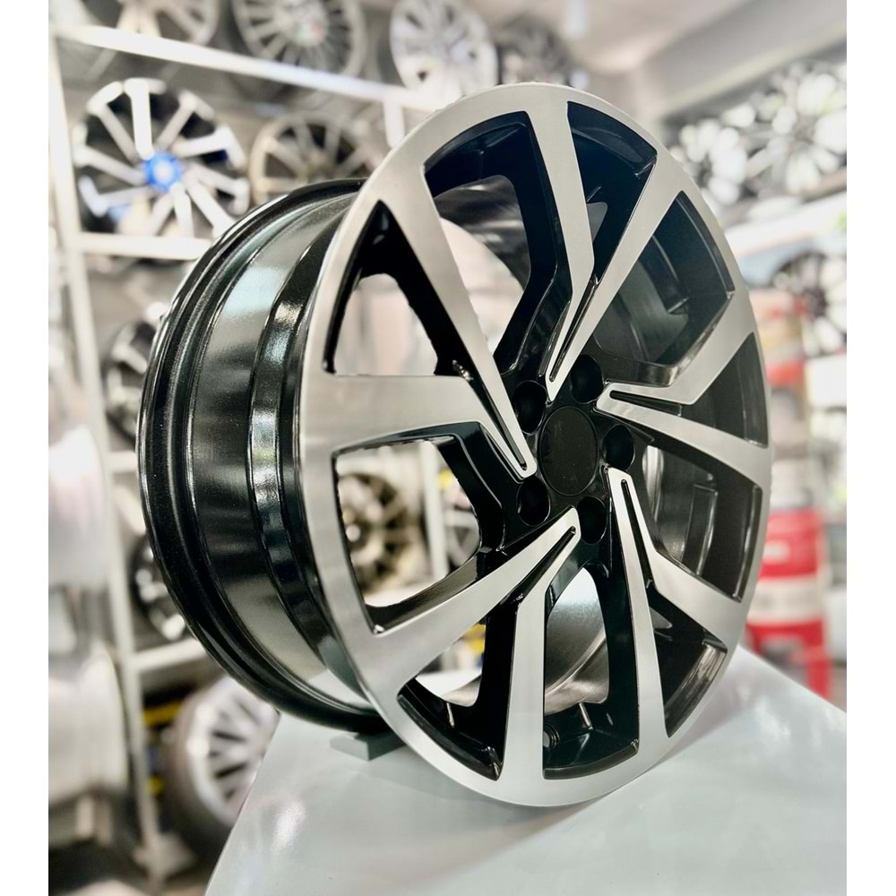 KM 16 JANT 7 İNÇ ET35 5*100 57.1 DEEP BALCK DİAMOND JANT MODELİ
