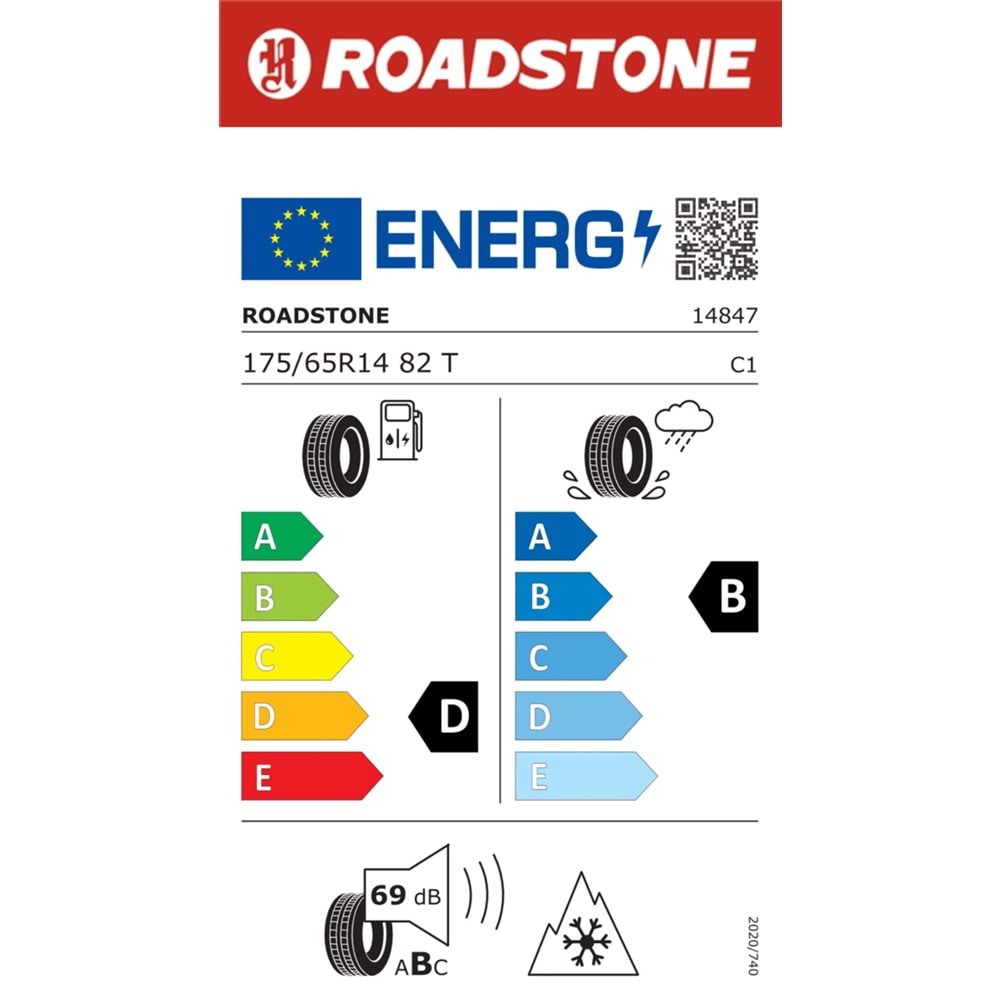 ROADSTONE 175/65R14 82 H 4 MEVSİM (C-C-69) LASTİK 07/19