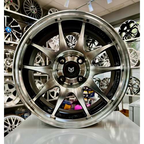 AKO 15 JANT 6.5 İNÇ ET35 4*100 73.1 TORK BLACK MACHINED JANT MODELİ